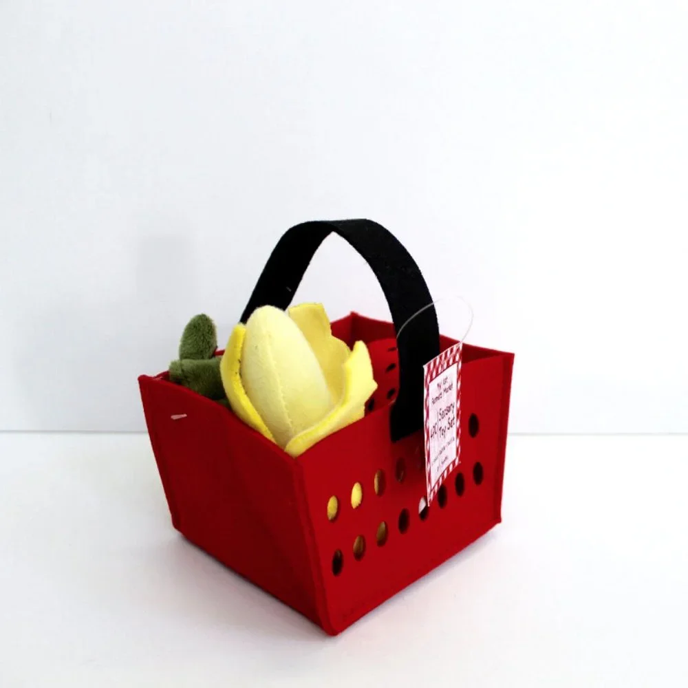 My 1st Farmers Market 4-Pc Fruit Plush Sensory Toy Set Crinkle Rattle Tacticle